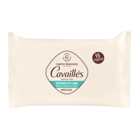 Rogé cavaillès lingettes deodorant dermato 48h
