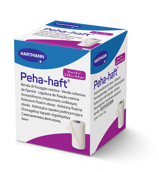 Hartmann peha haft latex free bande de fixation 6cm x 4m