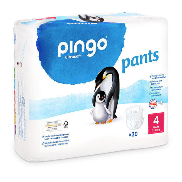 Pingo Couches culottes d’apprentissage Maxi taille 4 (7-18 kg) sachet de 30 culottes