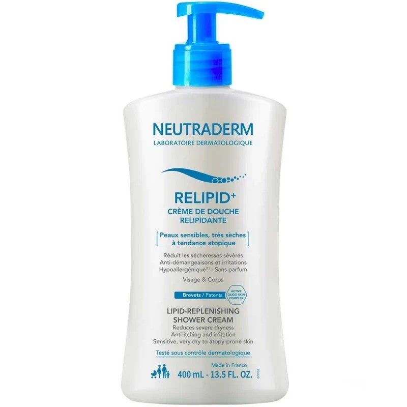 Neutraderm Relipid Crème de Douche Visage et Corps 400ml