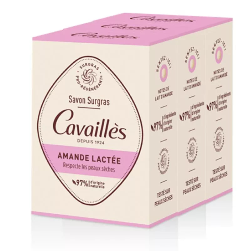 Rogé cavaillès savon amande lactee 200 g x3