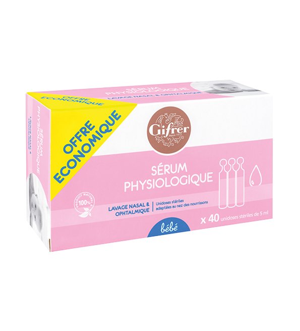 Gifrer serum physiologica boite 40 unidoses
