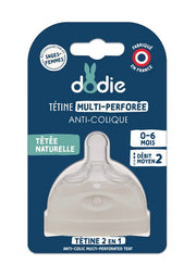 Dodie tétine biomimétisme débit 2 +3 mois