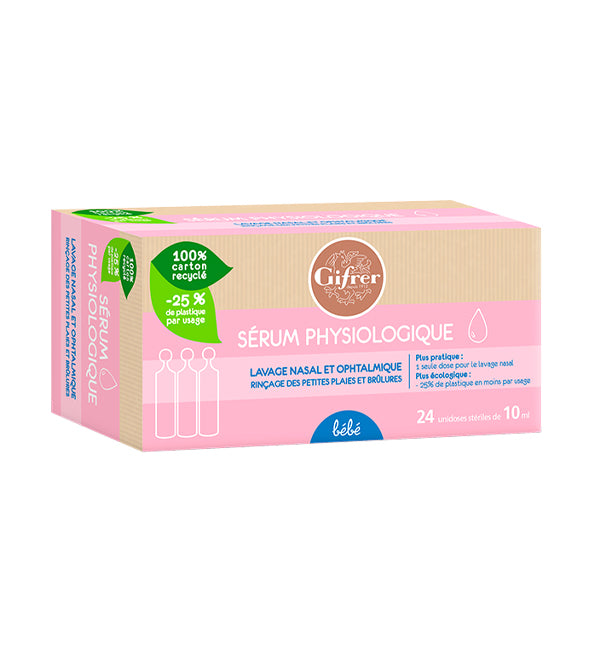 Gifrer serum physiologica boite 24 unidoses