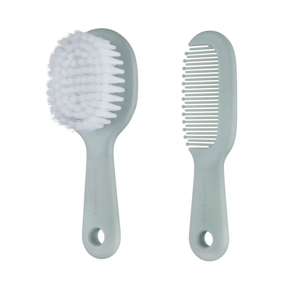 Bébé Confort brosse et peigne avec miroir vert
