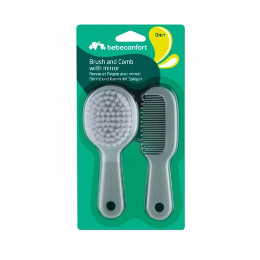 Bébé Confort brosse et peigne avec miroir vert