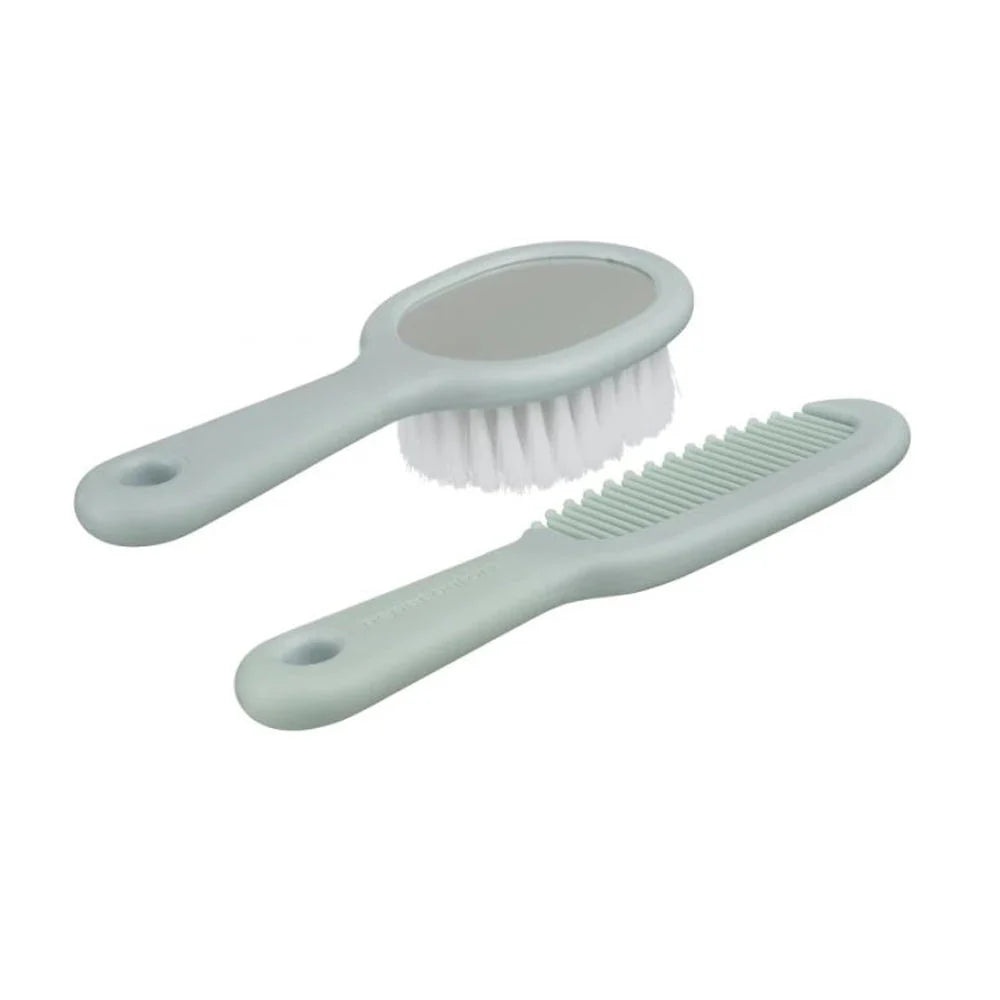 Bébé Confort brosse et peigne avec miroir vert