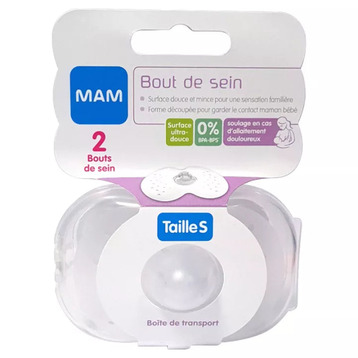 Mam Bouts de Sein en Silicone Taille S (Lot de 2)