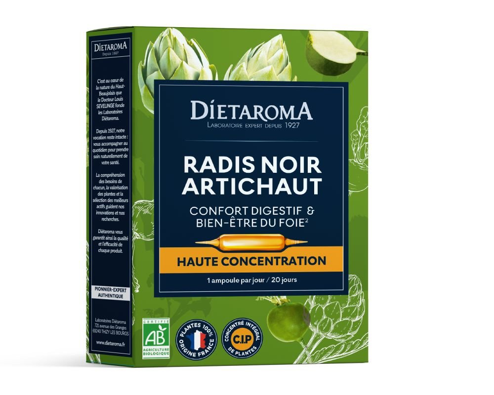 Dietaroma C.I.P. Radis Noir Artichaut Bio 20 ampoules