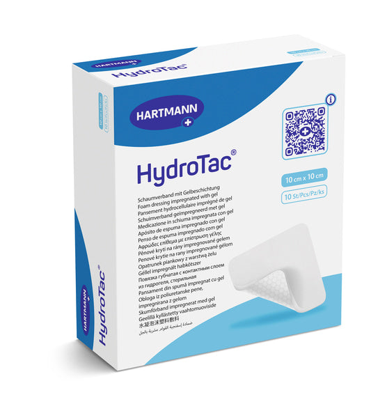Hartmann hydrotac pansement hydrocellulaire 10 x 10 cm 10 u