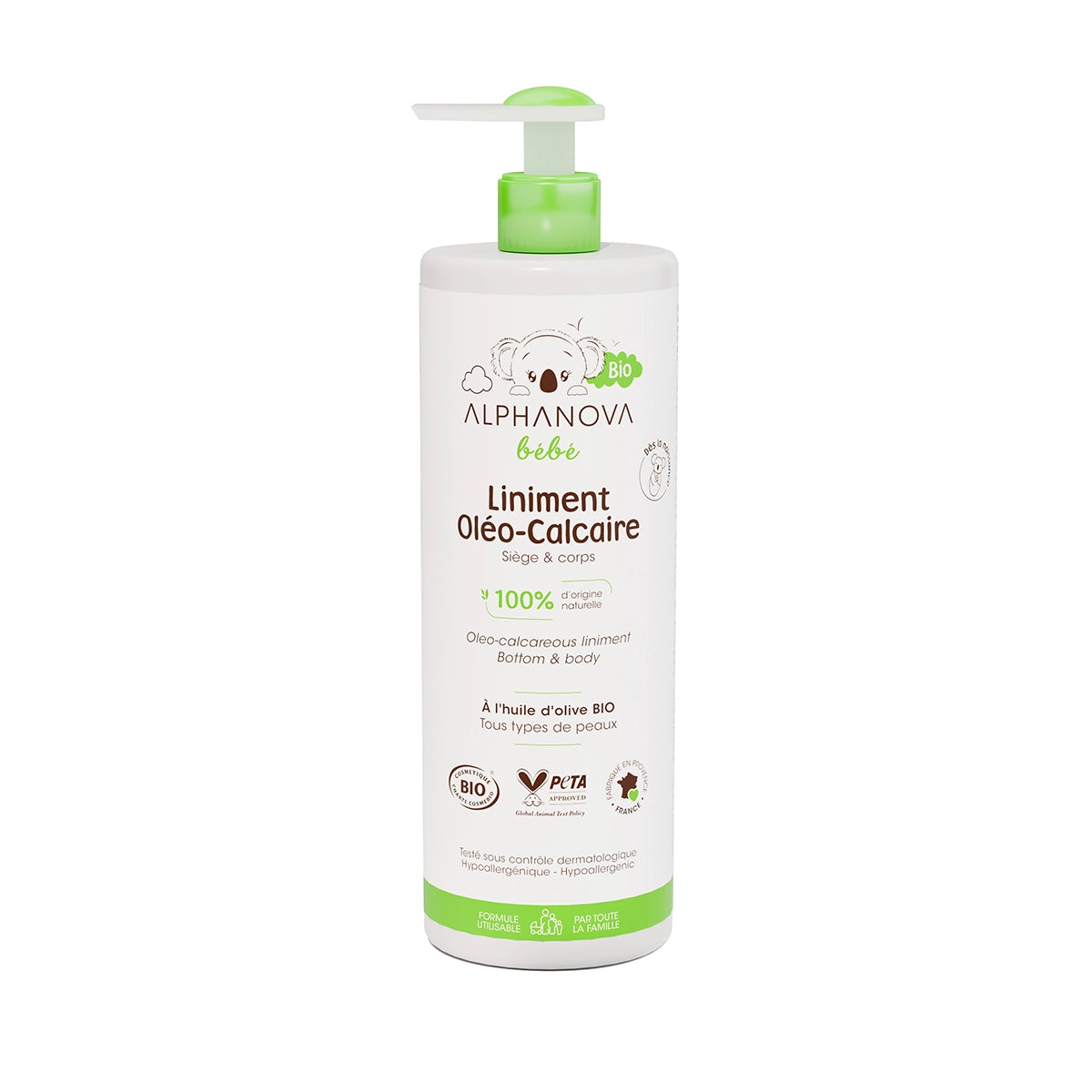 Alphanova Liniment Oléo-Calcaire Bio 400ml