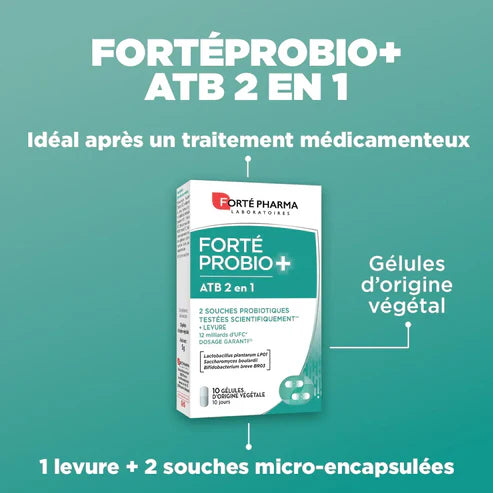 Forté Pharma Fortebiotic+ ATB 2en1 10 gélules