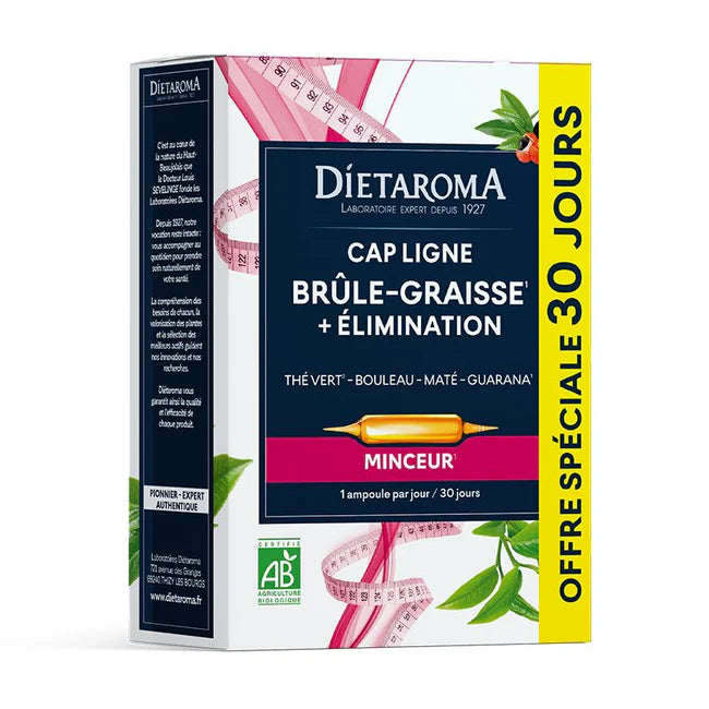 Dietaroma Capligne Brûle Graisse + Élimination 30 ampoules