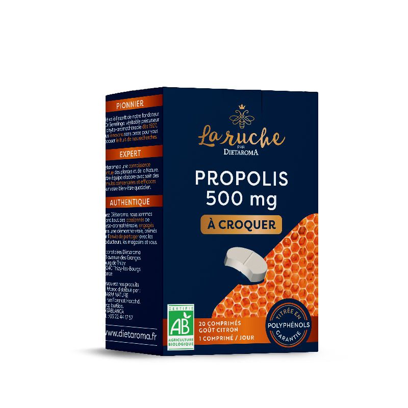 Dietaroma Propolis à Croquer Bio 20 comprimés