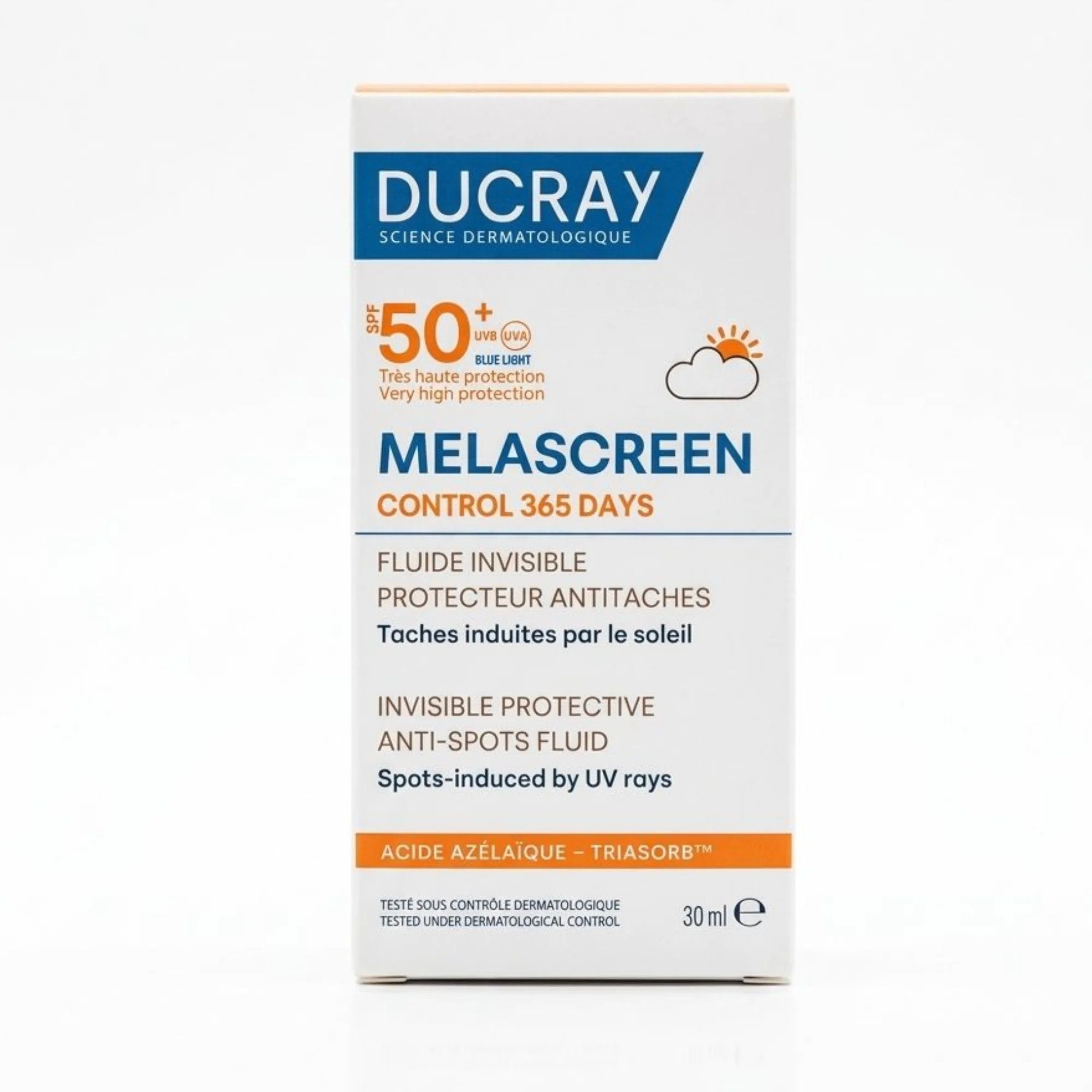 Ducray melascreen control invisible spf50