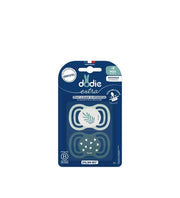 Dodie sucette +6 mois duo extra fine bleu