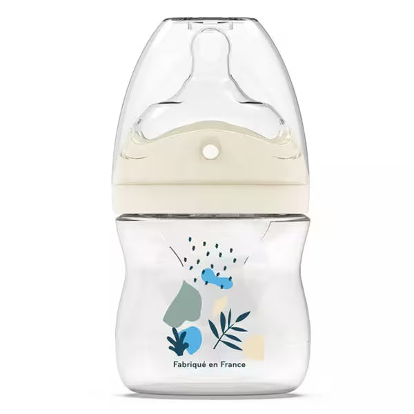 Dodie biberon multi perforé 150 ml bleu 0+ mois débit 1