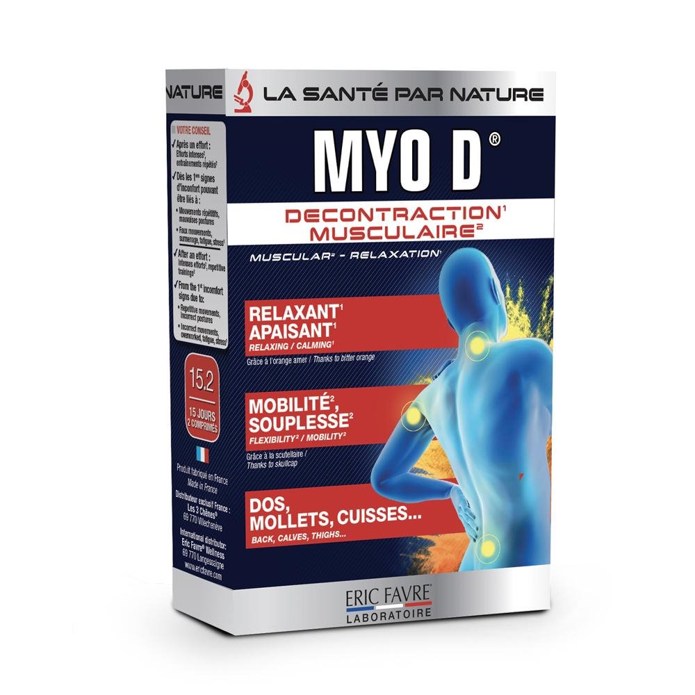 Eric Favre Myo D Décontraction Musculaire 30 comprimés