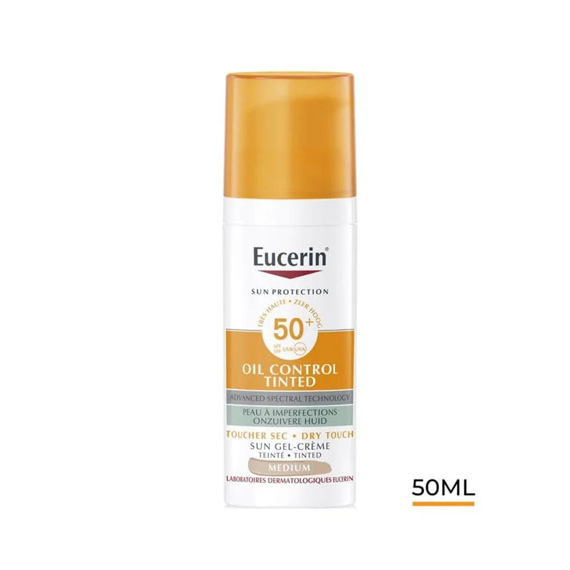 Eucerin sun crème visage teintée spf50+