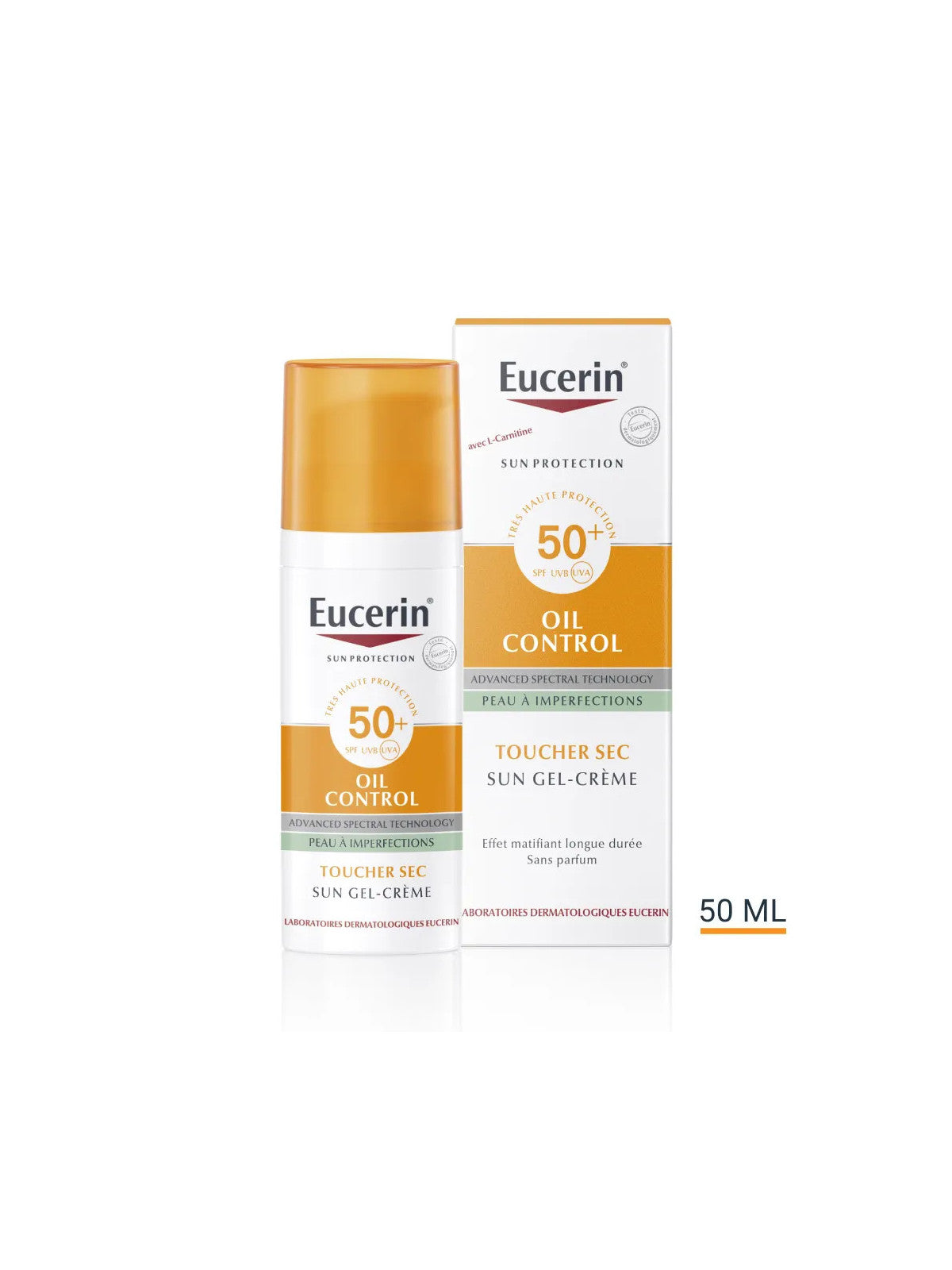 Eucerin sun toucher sec gel crème huile contrôle