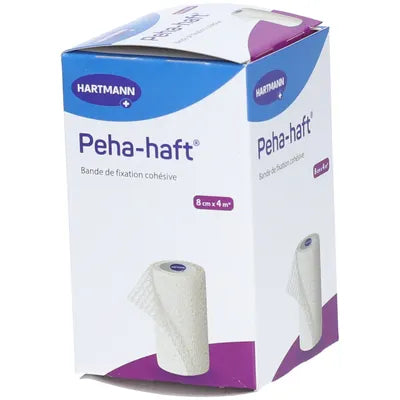 Hartmann peha haft latex free bande de fixation 8cm x 4m