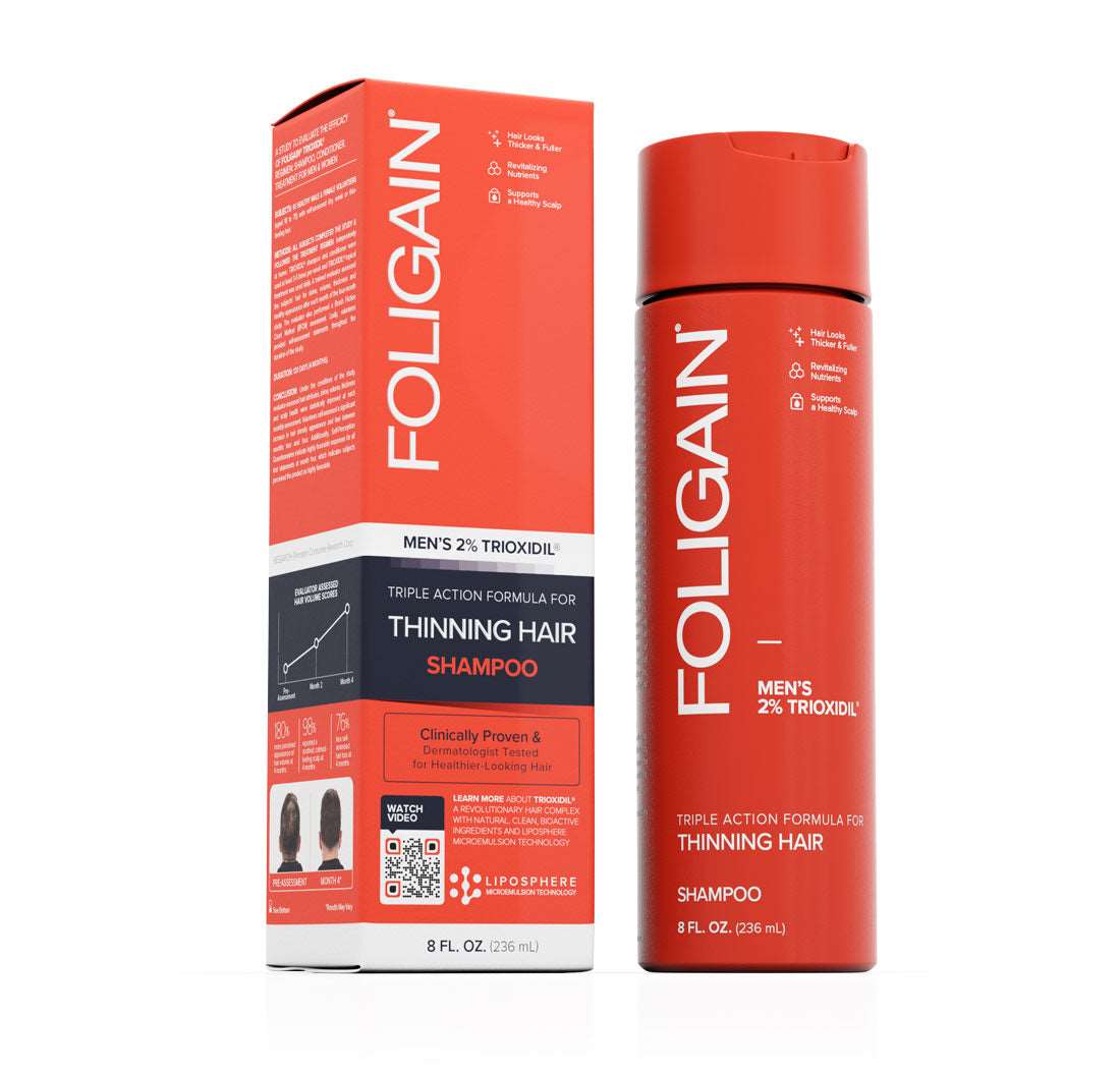 Foligain Shampoo Triple Action Cheveux Clairsemés Hommes 2% Trioxidil