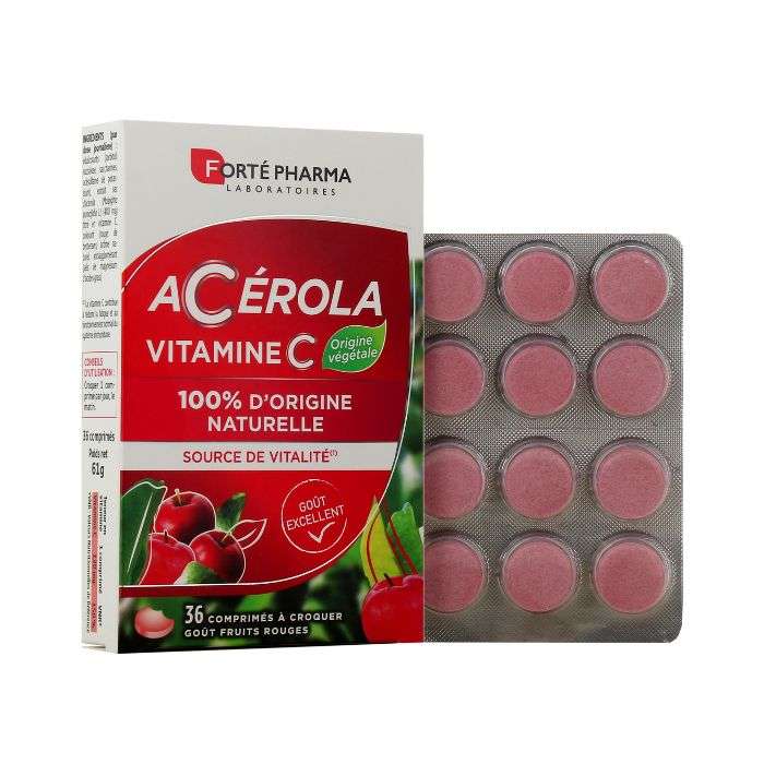 Forté Pharma Acerola Vitamine C à croquer 36 comprimés