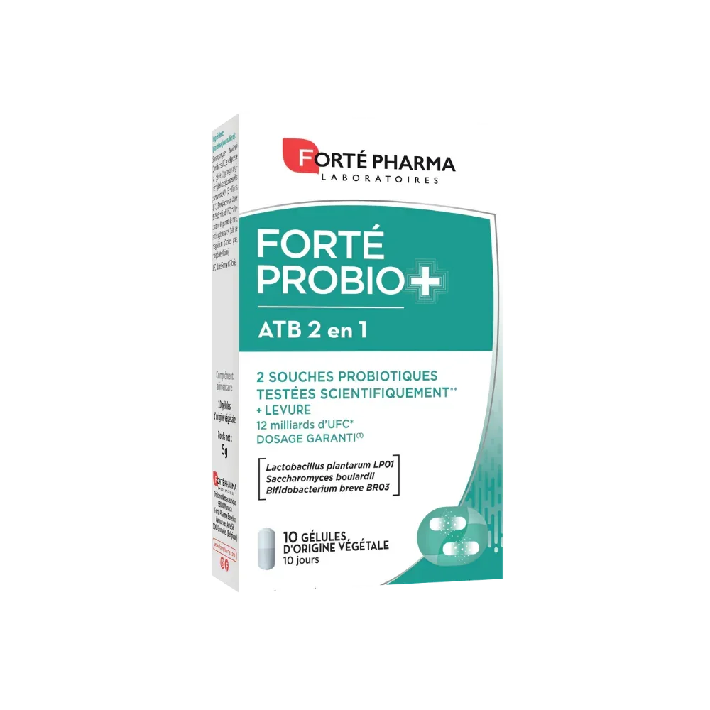 Forté Pharma Fortebiotic+ ATB 2en1 10 gélules