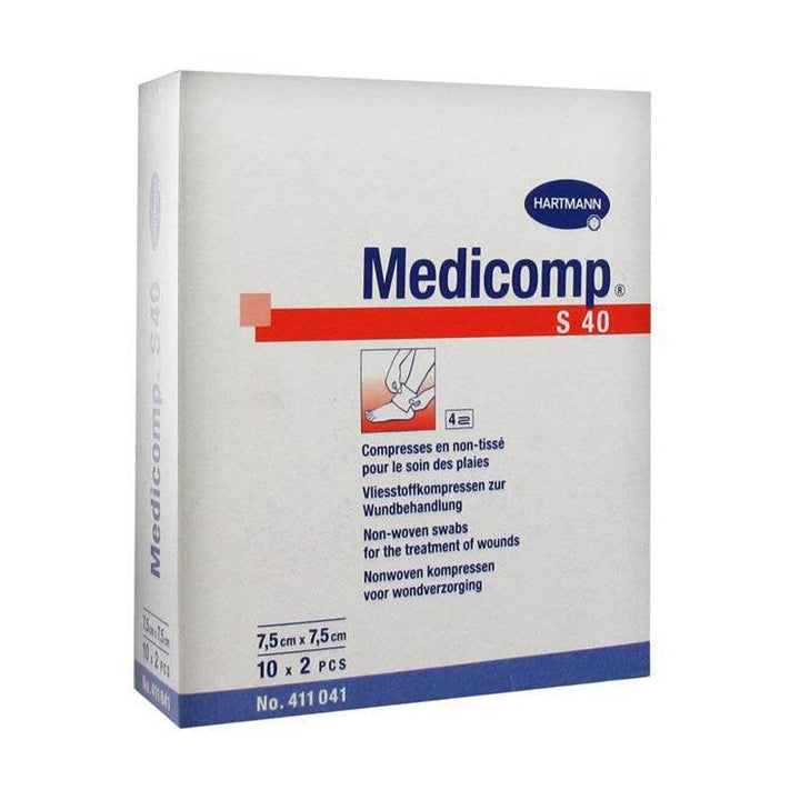 Hartmann medicomp compresses nontisse non steriles 7.5*7.5cm x100u