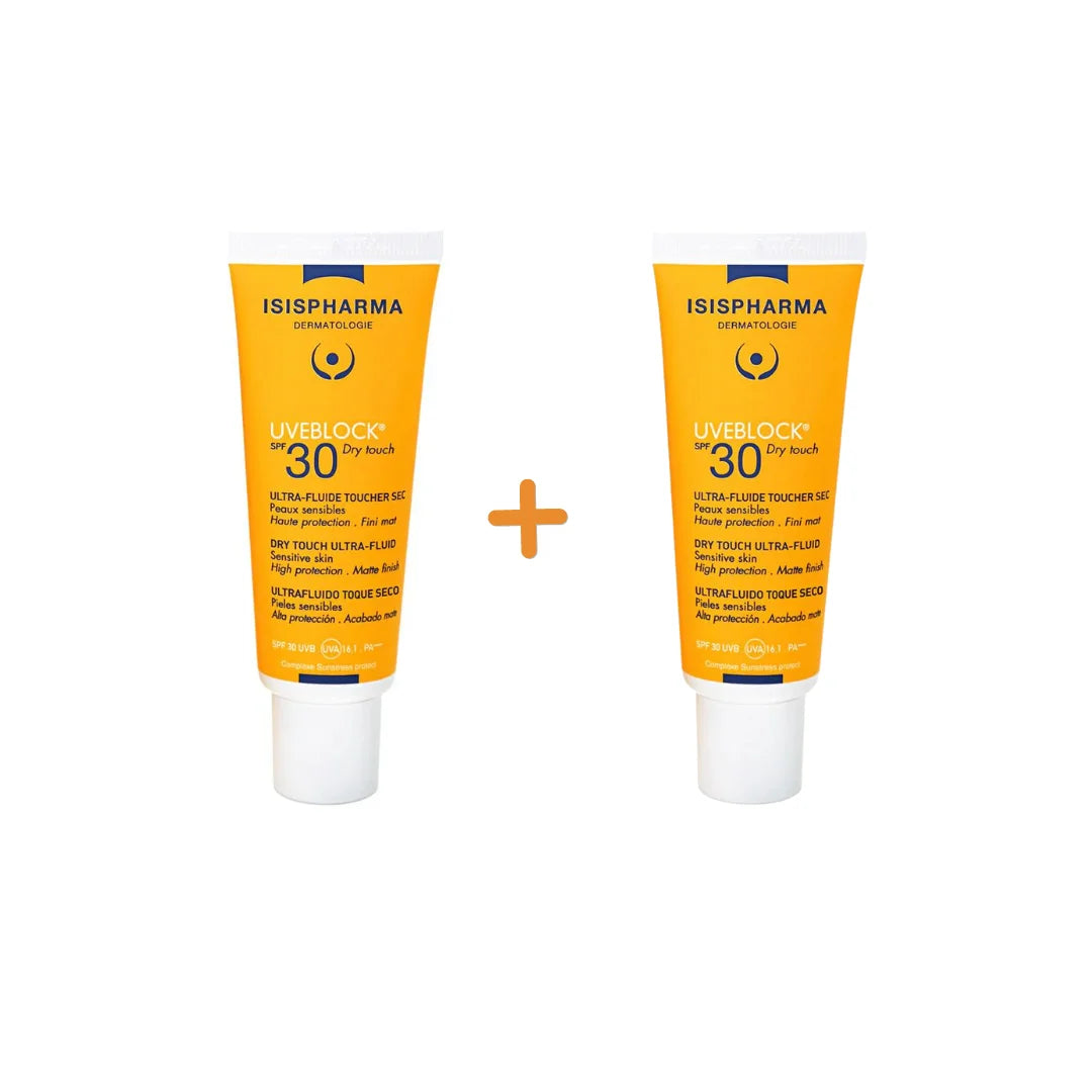 Isispharma Pack Promo Uveblock 30 Dry Touch Invisible 1+1
