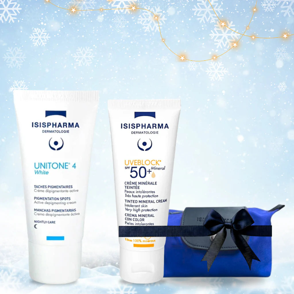 Isispharma Pack Unitone 4 White Advanced + UVB 50 Mineral Teinte