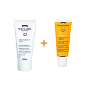 Isispharma Pack Unitone 4 White Creme + UVB 30 Dry Touch Invisible