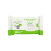 Alphanova Lingettes Bébé Nettoyantes Sans Parfum Olive 60 unités