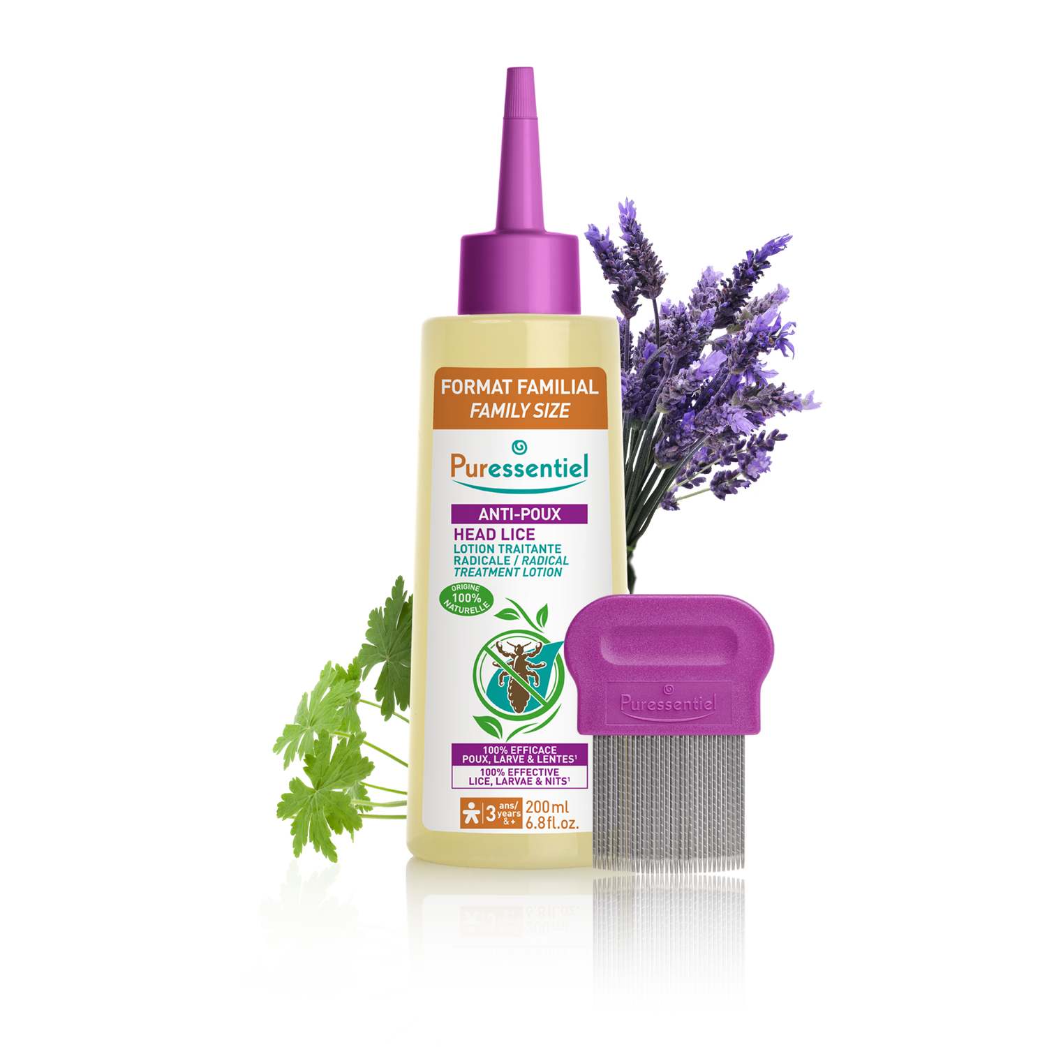 Puress anti poux lotion + peigne 200ml