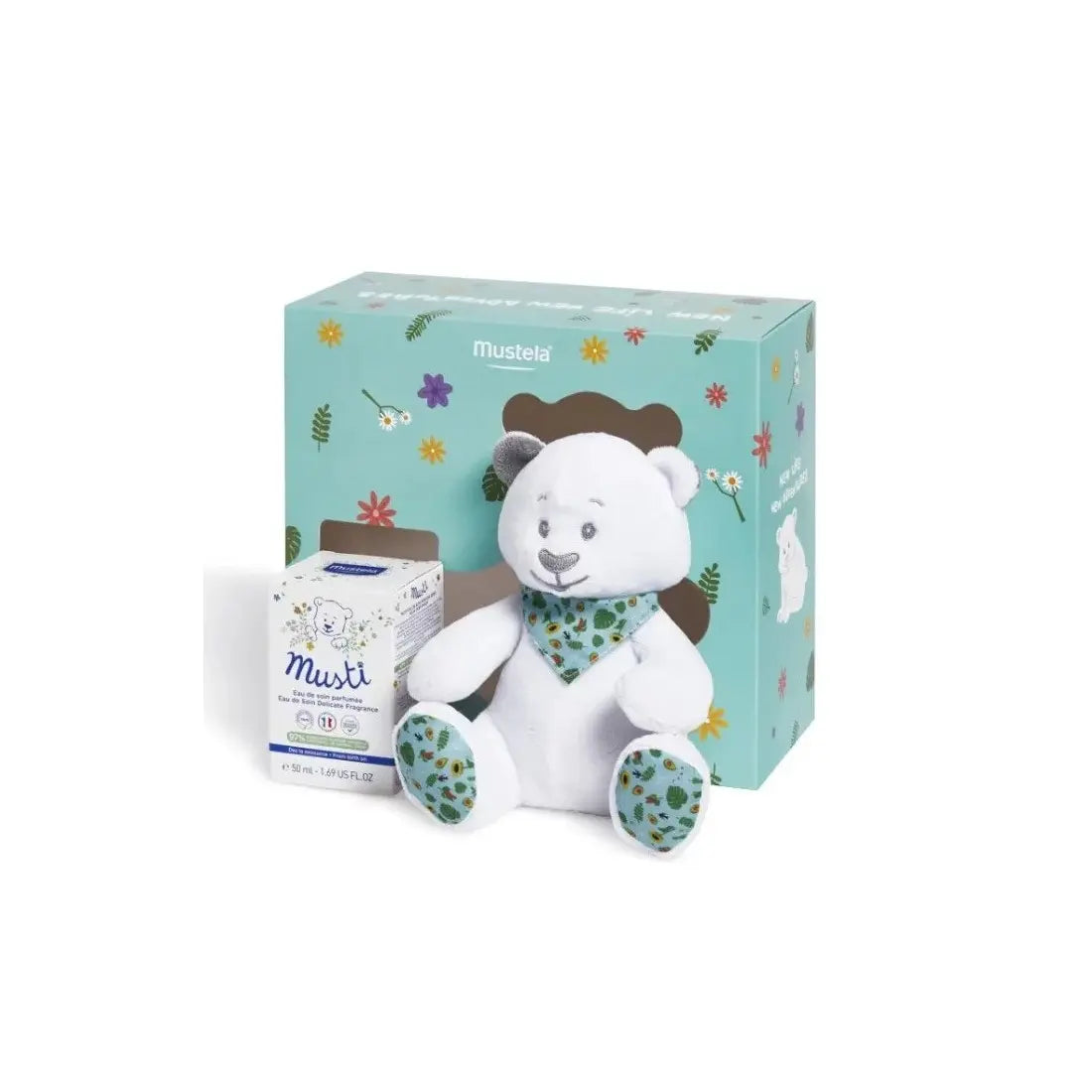 Mustela coffret musti eau de soin parfumee 50ml + doudou offert