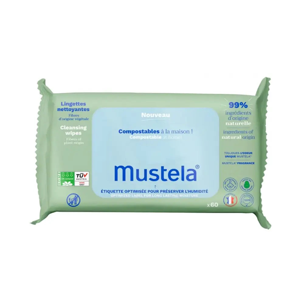 Mustela lingettes nettoyantes a l’avocat *60