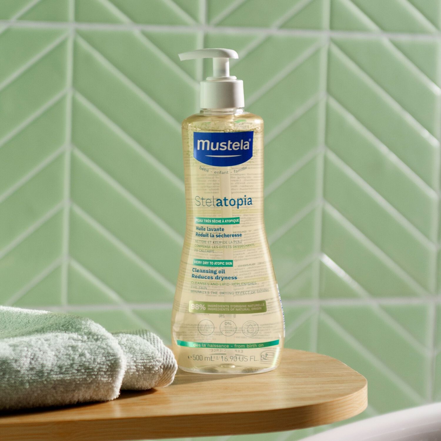 Mustela stelatopia huile lavante 500ml