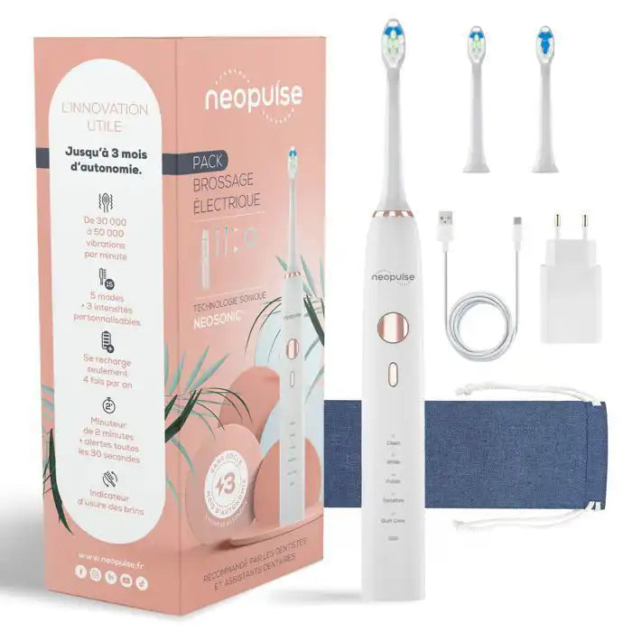 Neopulse brosse a dents electrique neosonic blanc