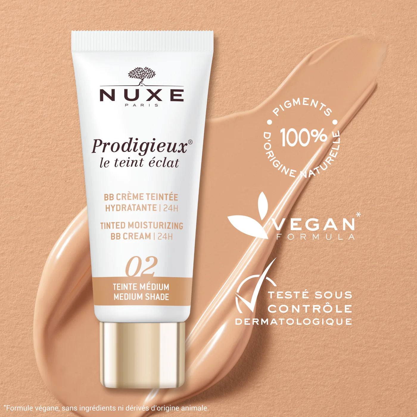 Nuxe prodigieux bb creme 02 teinte medium 30ml