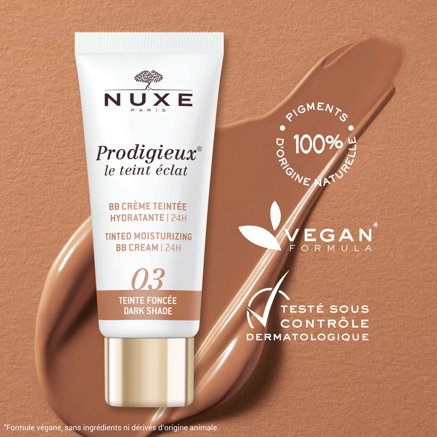 Nuxe prodigieux bb creme 03 teintee foncee 30ml