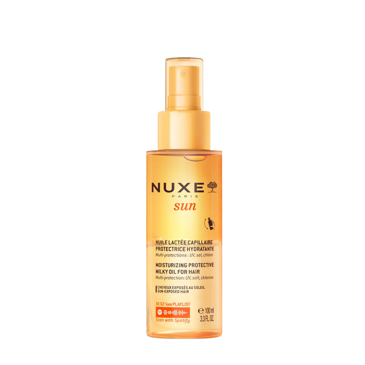 Nuxe sun huile lacte capillaire 100ml