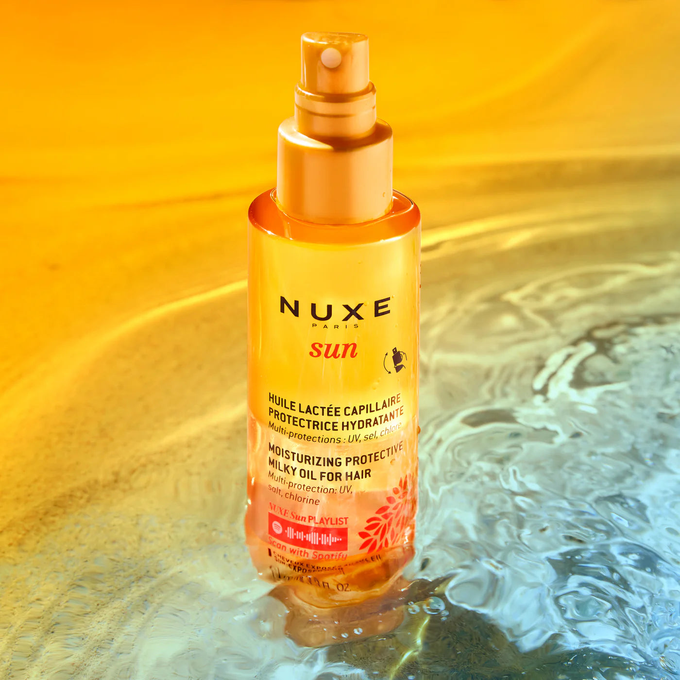 Nuxe sun huile lacte capillaire 100ml