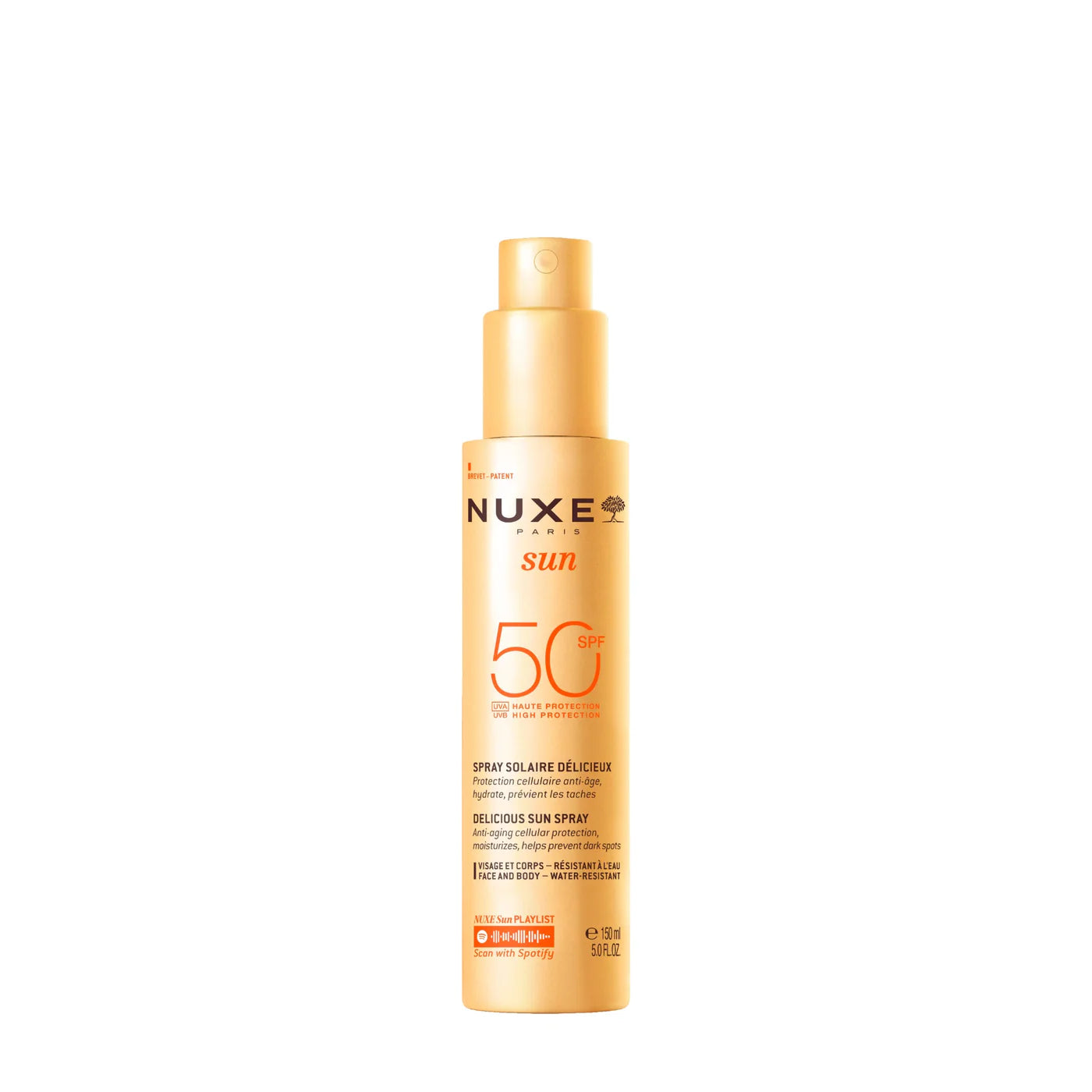 Nuxe sun spray solaire delicieux spf 50 150ml