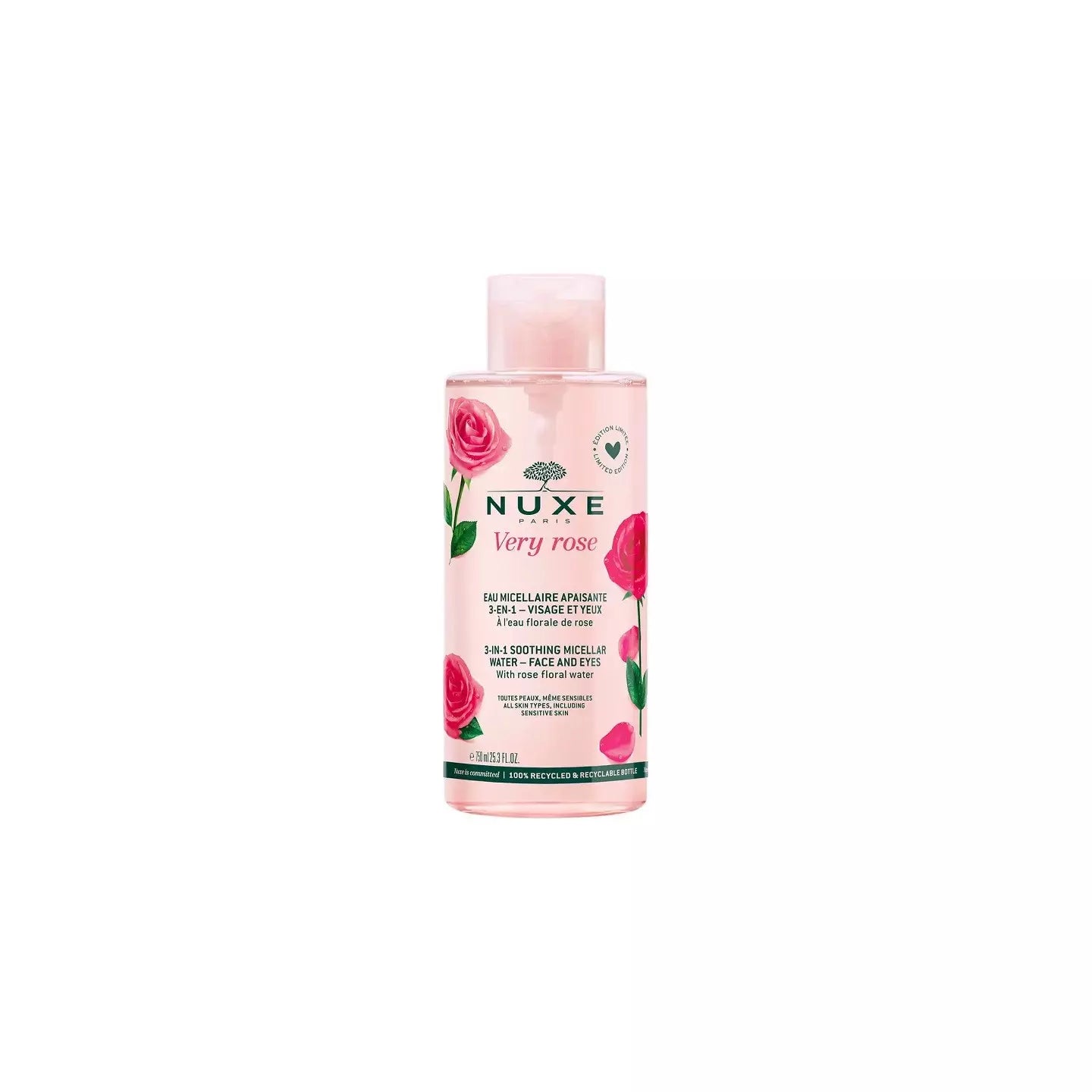 Nuxe very rose eau micellaire apaisante 3en1 750ml