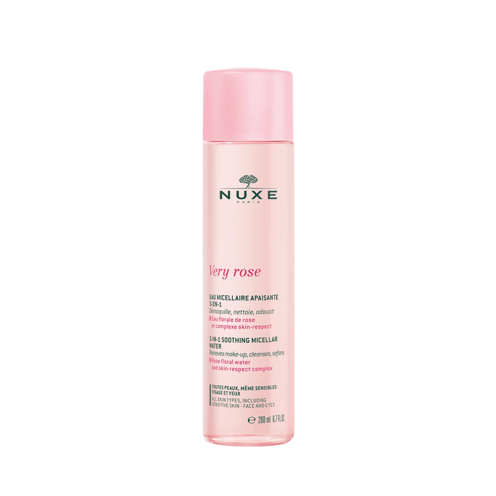 Nuxe very rose eau micellaire demaquillant pn 200ml