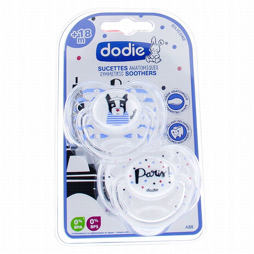 Dodie duo sucette + attache sucette +18 mois garçon