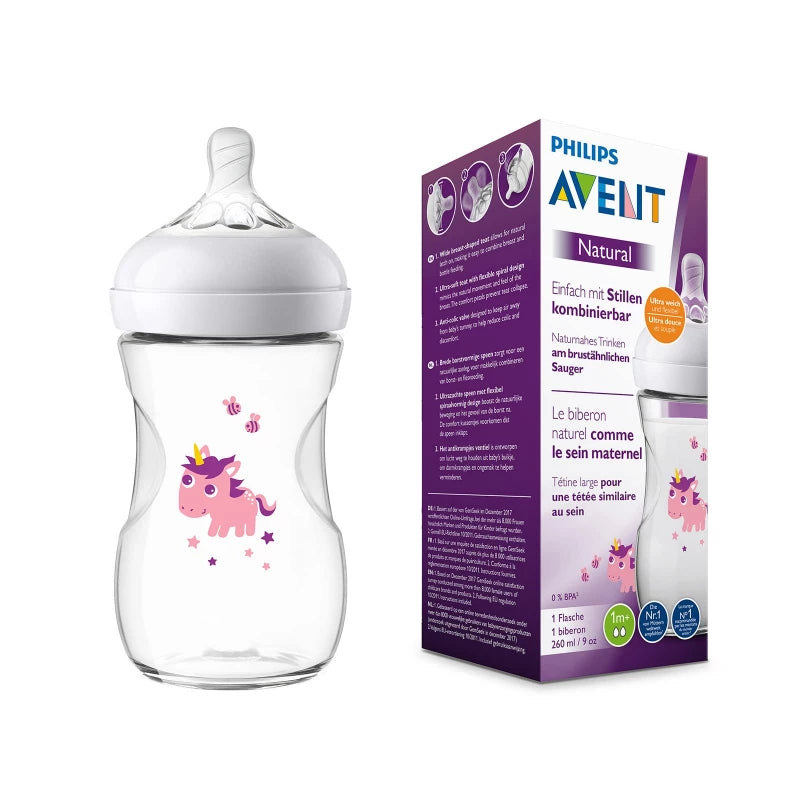 Philips avent biberon natural 2.0 9oz unicorn