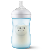 Philips avent biberon natural 3.0 avec tetine natural 1m+ 260 ml bleu