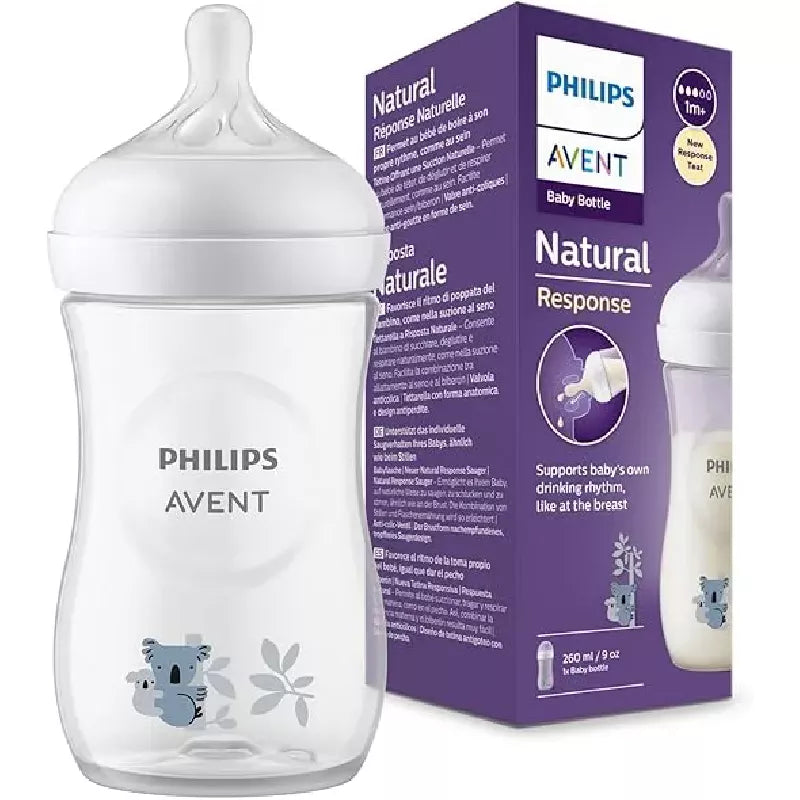 Philips avent biberon natural 3.0 teat 1m+ 260ml deco koala
