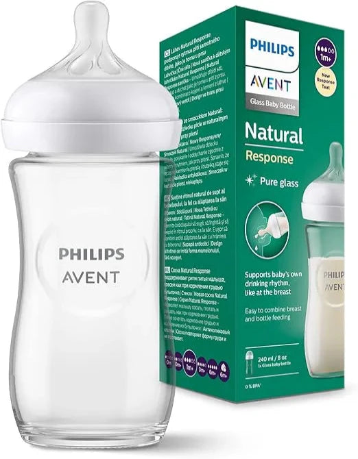 Philips avent biberon natural en verre 240 ml